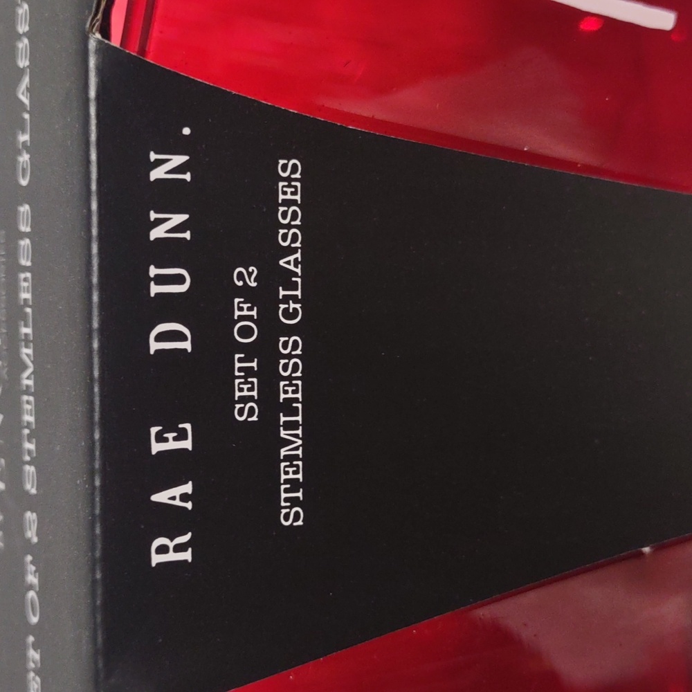 Rae Dunn Mr And Mrs Claus Stemless Glasses - Picture 3 of 6